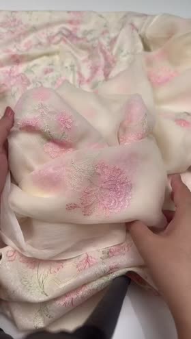 Rs 7500 UNstitched Chiffon Emb Duppata Karandi 3pc [Dispatch Time 1 Month]