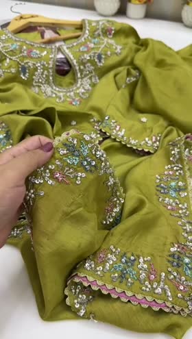 Rs 19500 Aneelas Ada work stitched shirt trouser [Dispatch date 15th April ] ~ [Chest 23] [Length 45] XLARGE