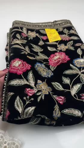 Rs 12000 Aneelas Luxury Velvet Ready To Wear Shawl [Dispatch Time 1 Month]