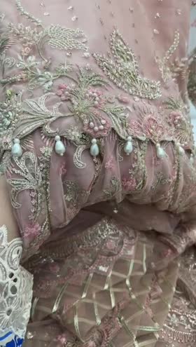 Rs 26500 Aneelas Bridal/ Wedding Stitched Net 3pc Maxi [BR-01] [Dispatch Date 5th July] ~ [Chest 22] [Length 55] LARGE (Shoot Length)