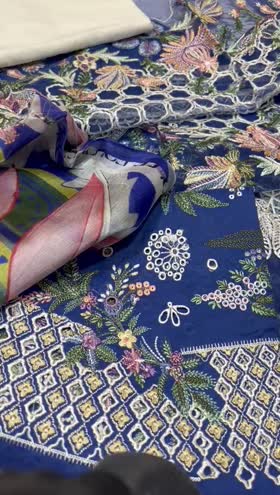 Rs 8500 Mushq lawn Emb 3 pc silk duppata