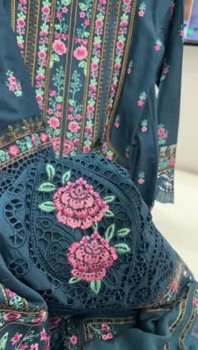Rs 17500 Aneelas Stitched Luxury Lawn Heavy Emb Chiffon Duppata New Launch [Dispatch Date 4th June] ~ [Chest 22] [Length 44] LARGE