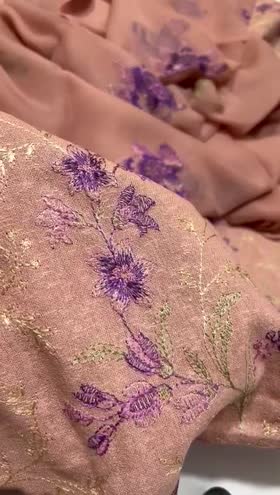 Rs 7950 Fragrant winter karandi Emb 3pc Emb chifion duppta[D-03]