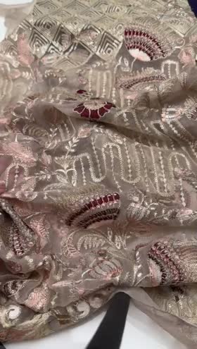 Rs 7500 Ramsha Chiffon 3pc Box Packing [F-2405]