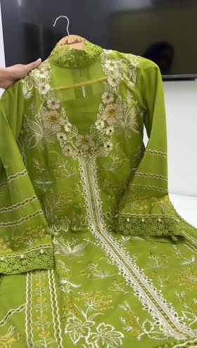 Rs 11950 Aneelas UNstitched luxury lawn Emb shirt Emb Duppata Emb trouser [Dispatch Date 25th July]