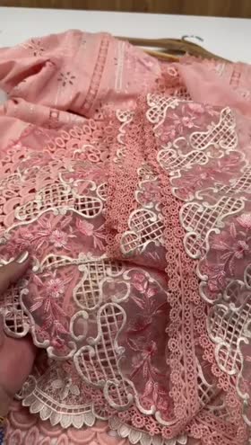 Rs 15500 Aneelas Stitched Lawn Emb Heavy Chiffon Emb Duppata 3pc [LUX-24] [Dispatch Time 2 Months] ~ [Chest 22] [Length 49] LARGE (Shoot Length)