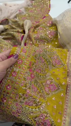 Rs 23000 Aneela’s wedding outclas stitched maxi 4 piece [Dispatch date 15th March ] ~ [Chest 22] [Length 50] LARGE