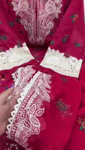 Rs 15000 Aneelas Stitched Lawn Emb Chiffon Emb Duppata 3pc [LUX-01] [Dispatch Date 30th May] ~ [Chest 22] [Length 47] LARGE