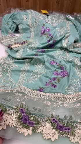 Rs 9950 Aneelas Stitched Luxury Lawn Emb Shirt Trouser [Dispatch Ready] ~ [Chest 23] [Length 50] XLARGE