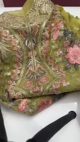 Rs 7500 Ramsha Chiffon 3pc Box Packing