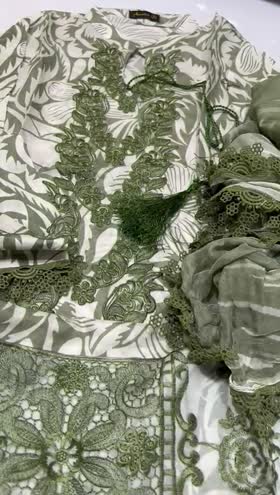 Rs 7000 Aneela’s lawn stitched Emb 3pc ( Small)