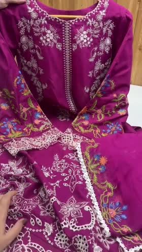 Rs 10500 Aneelas Lawn Emb Chiffon Emb Duppata Stitched 3pc [LUX-28] [Dispatch Time 45 Days] ~ [Chest 21] [Length 46] MEDIUM (Shoot Length)