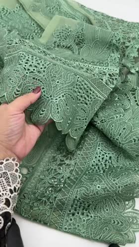 Rs 12000 Aneelas semi formal stitched Organza shirt raw silk inner trouser [ready to dispatch] ~ [Chest 19] [Length 44] SMALL