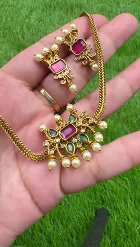 Rs 3200 South Indian Choker Set