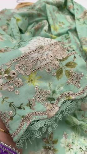 Rs 11500 Aneelas Stitched Lawn Emb Print Chiffon Duppata 3pc [PR-14] [Dispatch Time 2 Months] ~ [Chest 24] [Length 44] XXLARGE