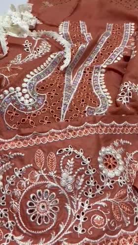 Rs 6000 Aneela’s karandi unstitched Emb 2pc