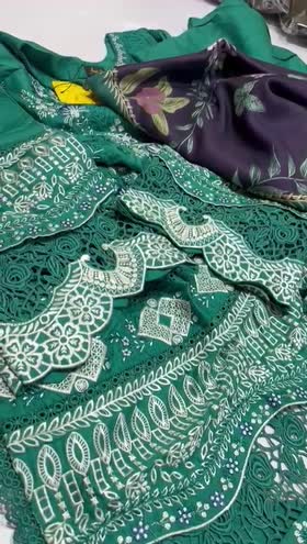 Rs 12500 Aneela’s stitched Emb 3pc shawl ( Medium)