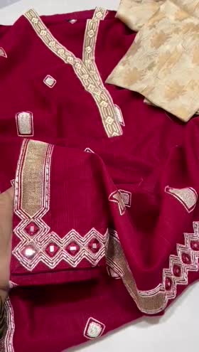 Rs 4850 Sahiba Khaddar stitched Emb 2pc  ~ [Chest 20] [Length 46] MEDIUM