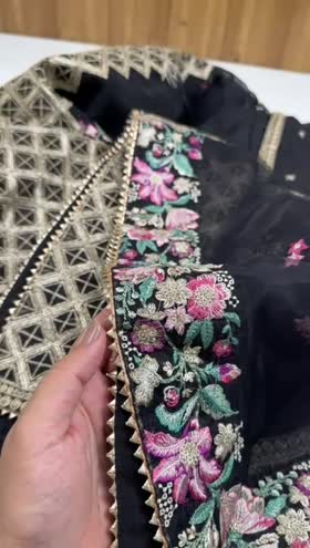 Rs 10500 Aneelas UNstitched Raw Silk Emb 3pc [FC-03] [Dispatch Time 1 Month]