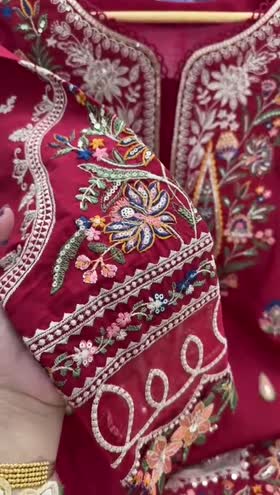 Rs 11000 Aneelas Stitched Lawn Emb Shirt Trouser 2pc [LUX-09] [Dispatch Date 20th July] ~ [Chest 23] [Length 45] XLARGE