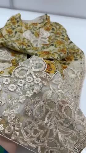 Rs 5500 cotton stitched Emb 3 piece. [Dispatch date 23rd March] ~ [Chest 19] [Length 45] SMALL