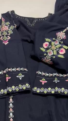 Rs 4450 Sahiba Khaddar stitched Emb 2pc  ~ [Chest 19] [Length 35] SMALL