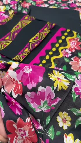 Rs 2800 Sapphire Lawn Printed 3pc Voil Lawn Duppata [Was 3300]