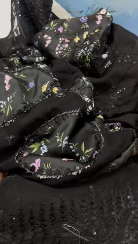 Rs 9950  Nureh karandi Emb 3pc new launch [ NE 174 ]