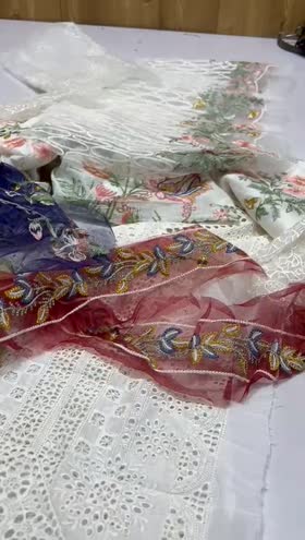 Rs 7500 Mushq lawn Emb 3pc