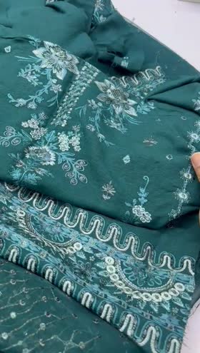 Rs 9950  Nureh karandi Emb 3pc new launch ( NE 169)