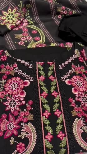 Rs 6250 Sahiba Khadar Stitched Emb 3pc ~ [Chest 22] [Length 45] LARGE