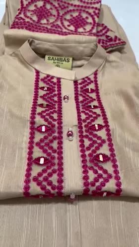 Rs 4350 Sahiba stitched Khaddar Emb 2pc  ~ [Chest 19] [Length 49] SMALL