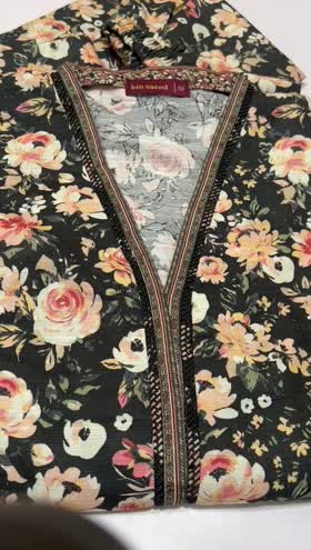 Rs 3000 Bin saeed Khaddar stitched 2pc  ~ MEDIUM