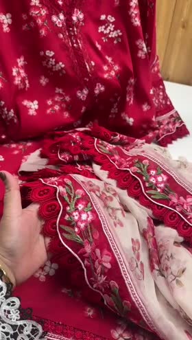 Rs 11500 Aneelas Stitched Winter Viscose Emb Chiffon Emb Duppata 3pc [VC-01] [Dispatch Time 2 Months] ~ [Chest 24] [Length 49] XXLARGE