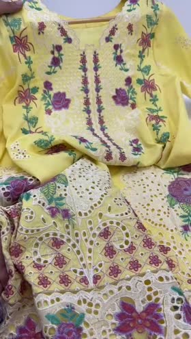 Rs 9950 Aneelas Lawn Emb Stitched Shirt Trouser [LUX-03] Dispatch Date 3rd June] ~ [Chest 21] [Length 48] MEDIUM