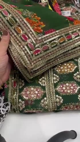 Rs 18500 Aneelas UNstitched Luxury Trendy Wedding Raw Silk 3pc [LUX-15] [Dispatch Time 1 Month]