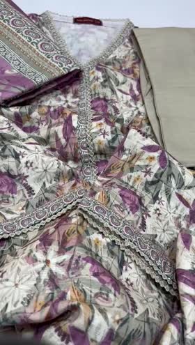 Rs 3800 Bin saeed Khaddar stitched 3pc  ~ MEDIUM