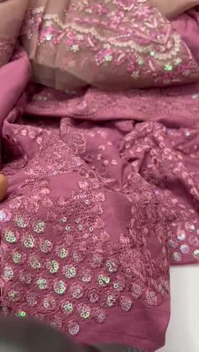 Rs 9950 Nureh marina twill emb 3pc emb shawl new launch