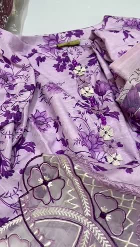 Rs 5200 Sahiba stitched Emb 3pc  ~ [Chest 20] [Length 35] MEDIUM