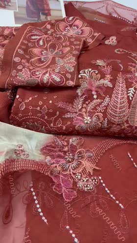 Rs 9950  Nureh karandi Emb 3pc new launch ([NE 171]