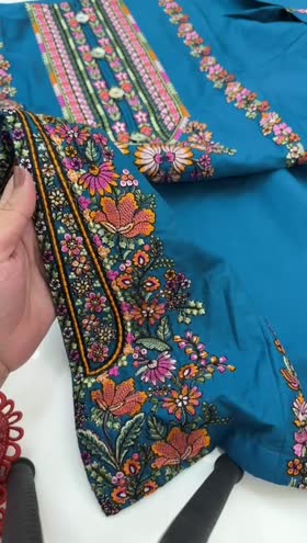 Rs 5200 stitched cotton emb 2pc [Dispatch Ready] ~ [Chest 22] [Length 38] LARGE