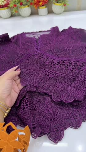 Rs 12000 Aneelas semi formal stitched Organza shirt raw silk inner trouser [Dispatch date 4th March ]  ~ [Chest 20] [Length 44] MEDIUM