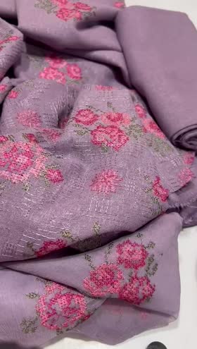 Rs 7950 Fragrant Winter  karandi Emb 3pc chiffon emb duppata [D 10]