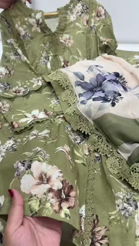 Rs 4700 Aneelas UNstitched Print Lawn Chiffon Duppata 3pc [PR-18-A] [Dispatch Time 1 Month]