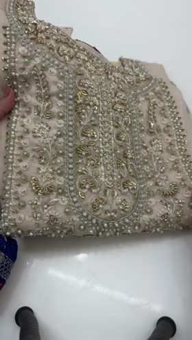 Rs 17500 Aneelas Ada work stitched shirt , inner and trouser  [Dispatch time 2 months] ~ [Chest 23] [Length 49] XLARGE