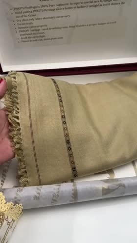 Rs 7950 Pure Cashmere Wool Gents Full Warm Shawl [Skin Brown]