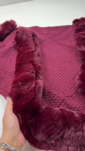 Rs 4000 Wool Fur Cape Shawl