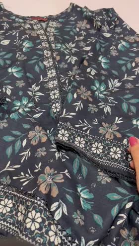 Rs 3000 Bin saeed Khaddar stitched 2pc   ~ XLARGE