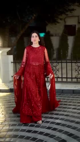 Rs 37000 Aneelas Stitched Bridal/ Wedding Ada work 3pc [BR-04] [Dispatch Time 3 Months] ~ [Chest 24] [Length 50] XXLARGE