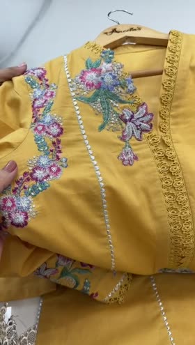 Rs 6800 Aneelas stitched Emb lawn shirt trouser [Dispatch date 28th April ] ~ [Chest 24] [Length 44] XXLARGE